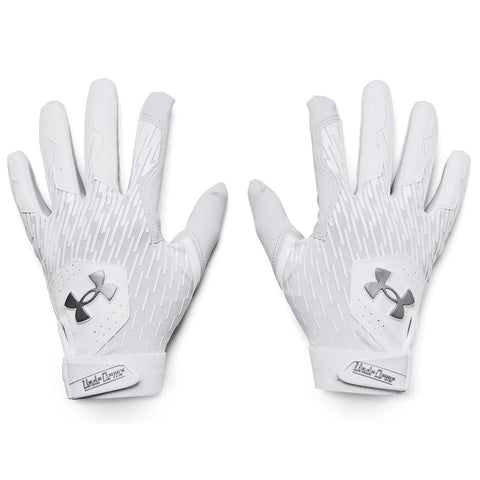 Under Armour Clean Up Adult Batting Gloves | White