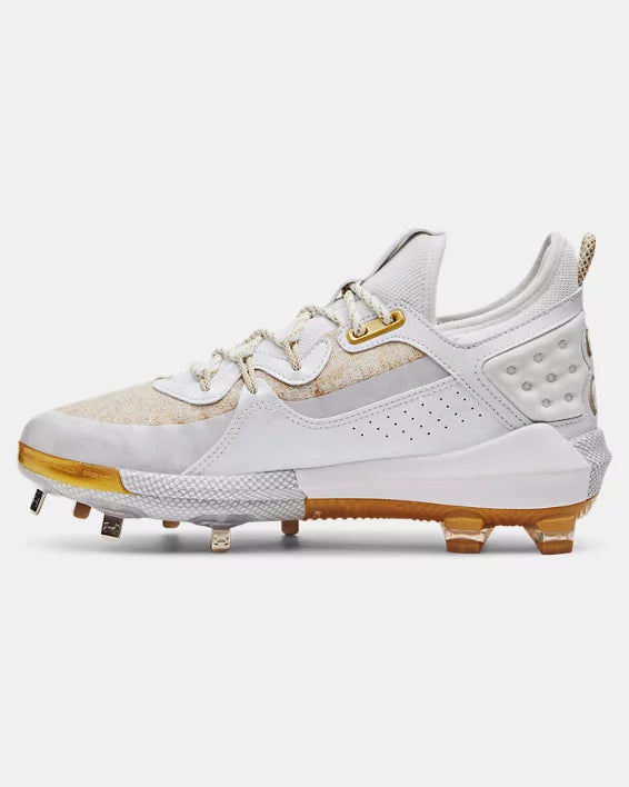 Men s Under Armour Harper 8 Low ST Baseball Cleats Gold