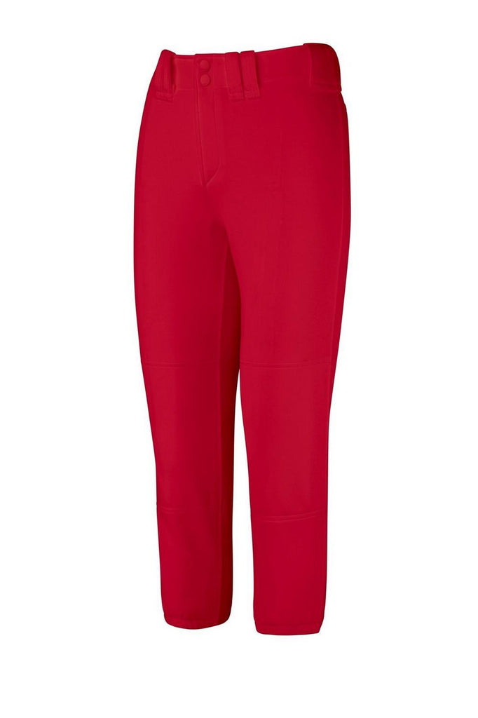 Mizuno Belted Softball Pant Red- Softball Pant – Centretown Sports