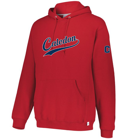 Russell Athletic Caledon Nationals Embroidered Hoodie - Red