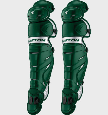 Easton Elite X 14" Green - Youth Catcher's Leg Guards
