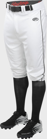 Rawlings Launch Piped Knickers White/Black - Baseball Piped Knicker Pant