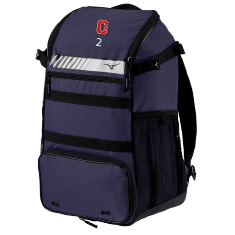 Mizuno Organizer 23 Caledon Nationals Navy Backpack | Embroidered Logo and Number