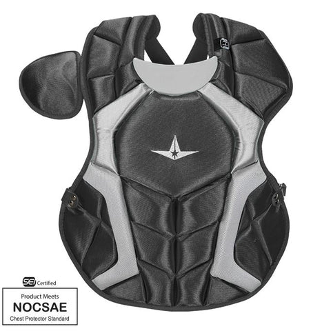 AllStar Player's Series Chest Protector 15.5" Black  - Catcher's Chest Protector