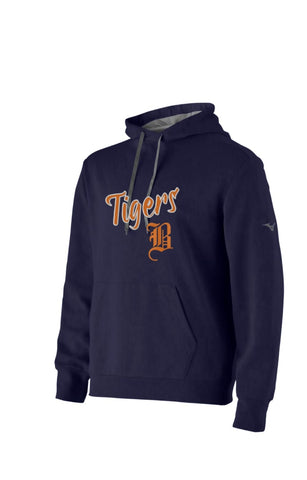Mizuno Challenger Bradford Tigers Hoodie - Embroidered Logo and Number
