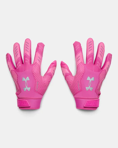 Under Armour F9 Football Gloves Pink