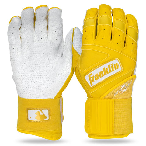 Franklin Powerstrap Infinite Adult Batting Gloves - Yellow