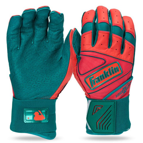 Franklin Powerstrap Infinite Adult Batting Gloves - Coral