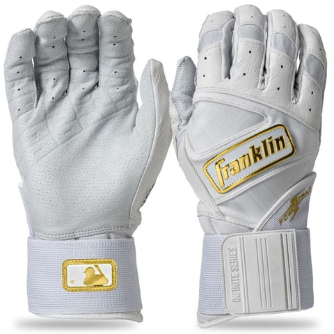 Franklin Powerstrap Infinite Adult Batting Gloves - White