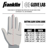 Franklin Shok-Sorb X Adult Batting Gloves - White