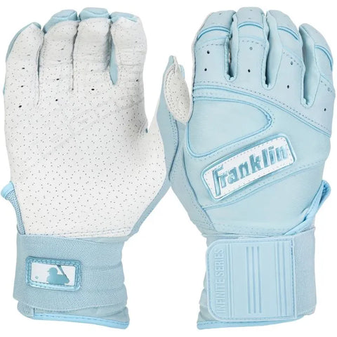 Franklin Powerstrap Infinite Adult Batting Gloves - Carolina Blue