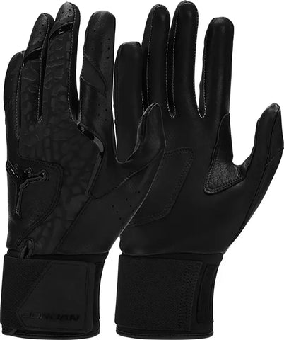Jordan Legend Long-Cuff Adult Batting Gloves - Black