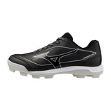 Mizuno CushionRevo Diamond Jr. Baseball Cleat - Black