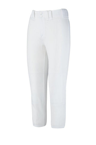 Mizuno Belted Softball Pant White- Softball Pant