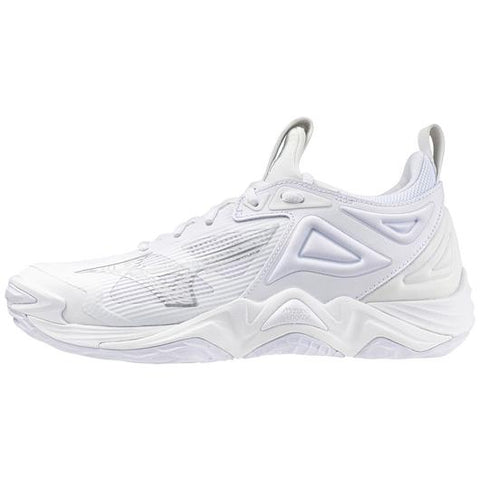 Mizuno Wave Momentum 3 - Women's Volleyball Shoe - White-Silver