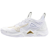 Mizuno Wave Momentum 3 - Women's Volleyball Shoe - White-Gold