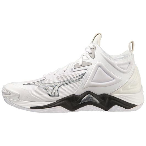 Mizuno Wave Momentum 3 Unisex Volleyball Shoe White Black Mid Centretown Sports