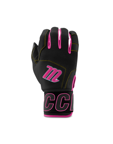 Marucci Blacksmith Full Wrap Adult Batting Gloves - Pink/Black