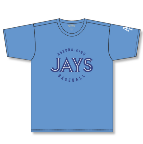 Athletic Knit A1800 Short Sleeve Aurora-King Jays Tee | Sky Blue