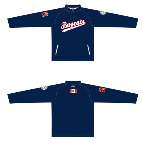 Barrie Baycats Athletic Knit Sublimated Cage Jacket - Long Sleeve