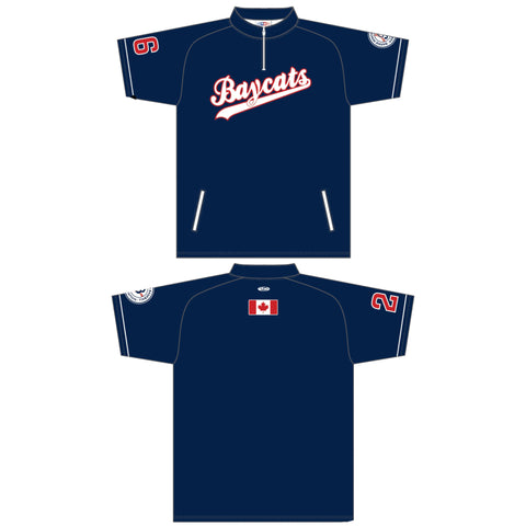 Barrie Baycats Athletic Knit Sublimated Cage Jacket - Short Sleeve