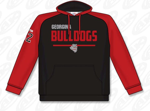 Georgina Bulldogs Athletic Knit Sublimated Hoodie - Long Sleeve