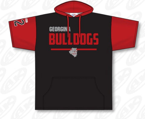Georgina Bulldogs Athletic Knit Sublimated Hoodie - Short Sleeve
