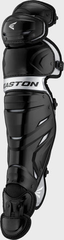 Easton Elite X 14" Black  - Youth Catcher's Leg Guards