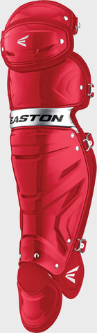 Easton Gametime Adult Catchers Leg Guard - 17.5" - Red