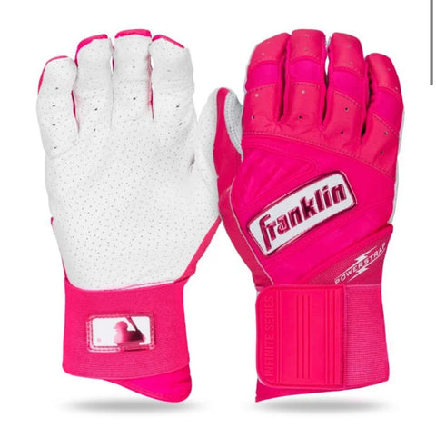 Franklin Powerstrap Infinite Adult Batting Gloves - Pink