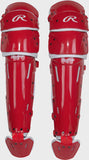 Rawlings Mach Pro Series Catchers Leg Guards - Scarlet