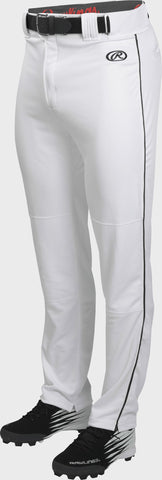 Rawlings Launch Piped Pant White/ Black - Baseball Piped Pant