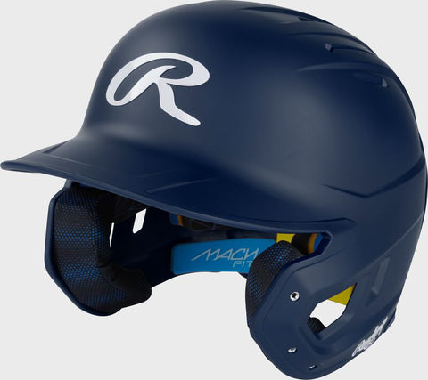 Rawlings Mach Fit Batting Helmet - Matte Navy