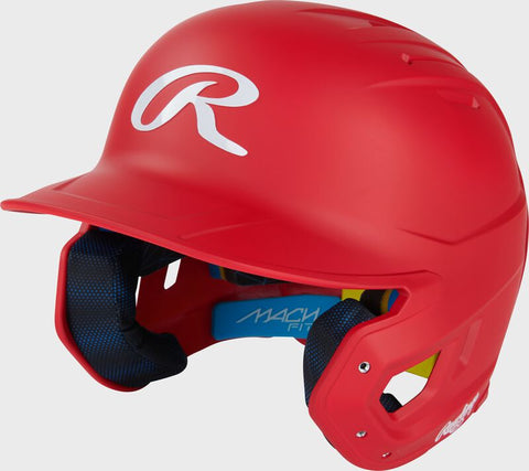 Rawlings Mach Fit Batting Helmet - Matte Red