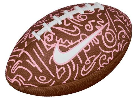 Nike Playground Mini Graphic Football | Brown and Pink