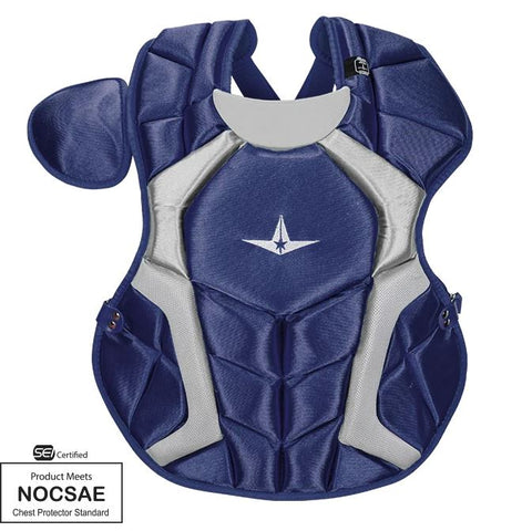 AllStar Player's Series Chest Protector 13.5" Navy - Catcher's Chest Protector