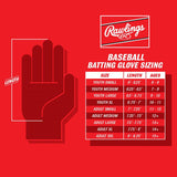 Rawlings Workhorse Batting Gloves | Adult | Scarlet