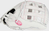 Rawlings Liberty Advanced Colour Series 12.75" - White/Pink - Softball Glove LHT