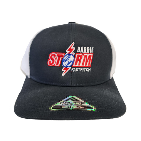 Augusta Barrie Storm Low-Pro Trucker Snapback Black Hat