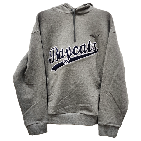 Mizuno Recover Barrie Baycats Hoodie | Embroidered Logo and Number | Grey