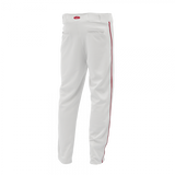 Athletic Knit Pro Baseball Pants Red Stripe Hemmed Bottom