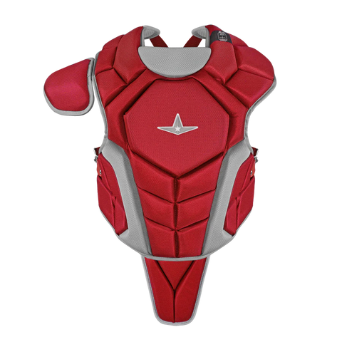 AllStar Top Star Chest Protector - Ages 9-12 - Red