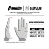 Franklin Powerstrap Infinite Adult Batting Gloves - White