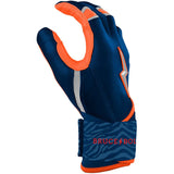 Bruce Bolt Max Clark Signature Series Long Cuff Batting Gloves - Navy/Orange - Youth