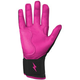 Bruce Bolt Bear Series Long Cuff Batting Gloves - Hot Pink - Adult