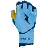 Bruce Bolt Creator Series Long Cuff Batting Gloves - Carolina Blue - Adult