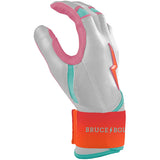 Bruce Bolt Bear Series Long Cuff Batting Gloves - Sunrise - Youth