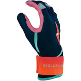 Bruce Bolt Bear Series Long Cuff Batting Gloves - Sunset - Youth