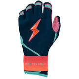 Bruce Bolt Bear Series Long Cuff Batting Gloves - Sunset - Adult