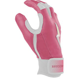 Bruce Bolt Bear Series Short Cuff Batting Gloves - Dusty Pink - Adult